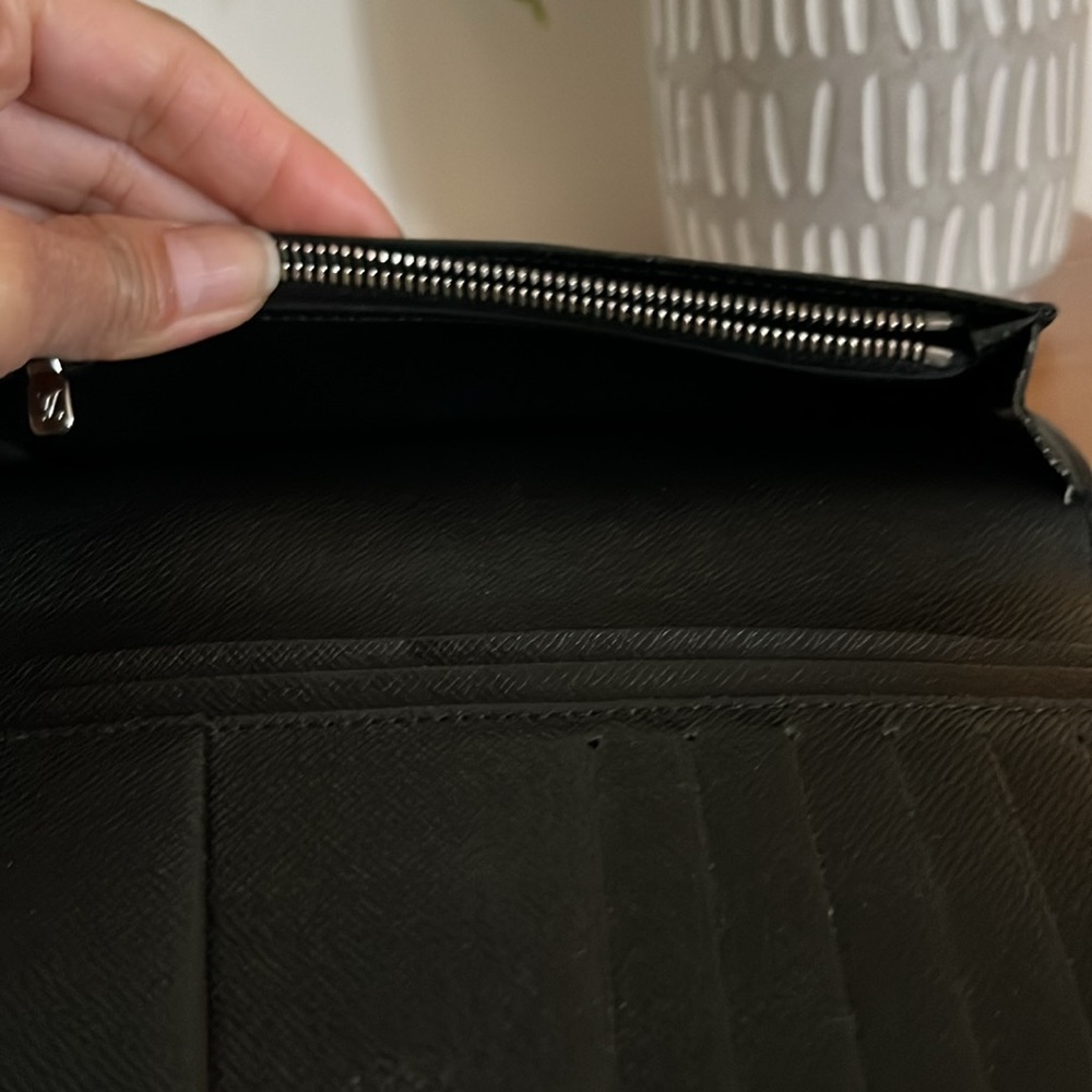 Authentic Lv Damier Graphite Long Wallet - image 8
